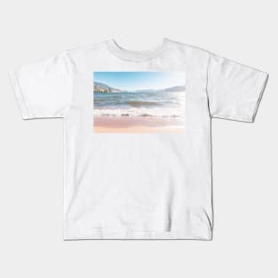 Summer Beach Waves and Sunshine Kids T-Shirt